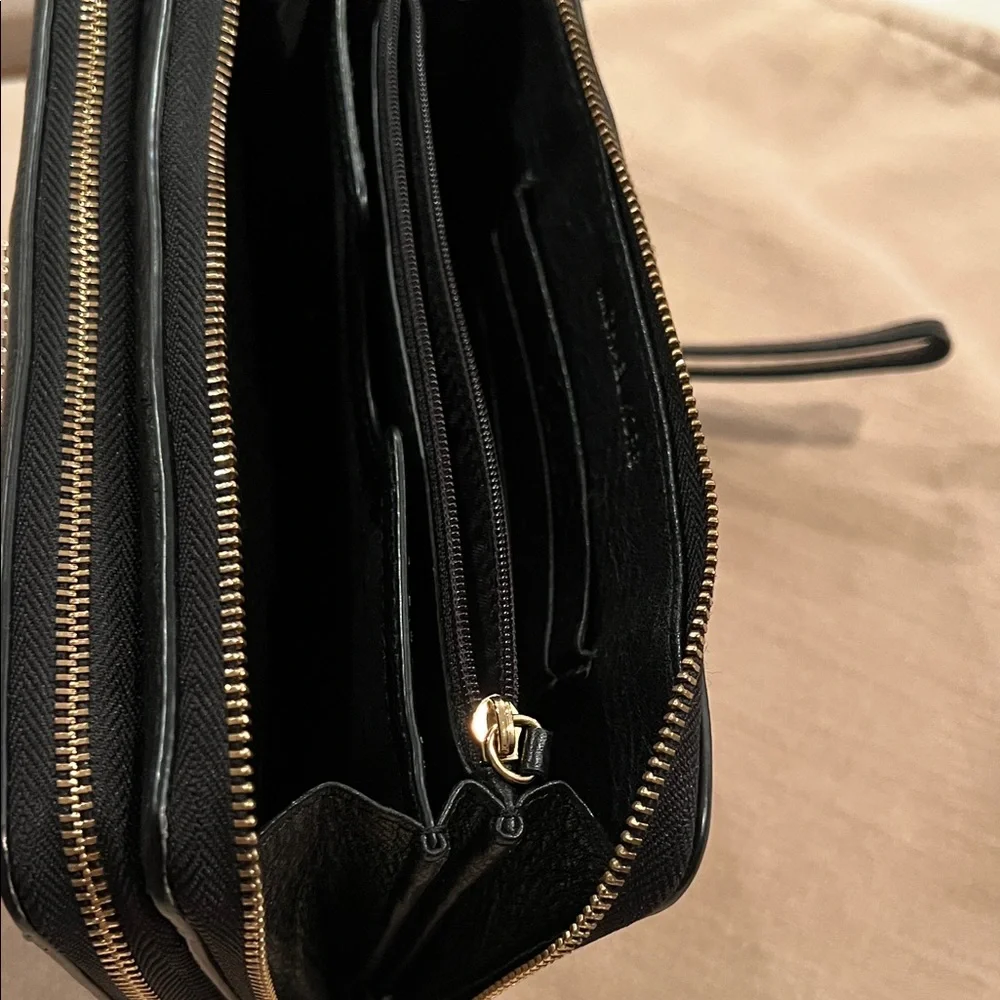 Michael Kors Black Leather Wristlet - Picture 6 of 16